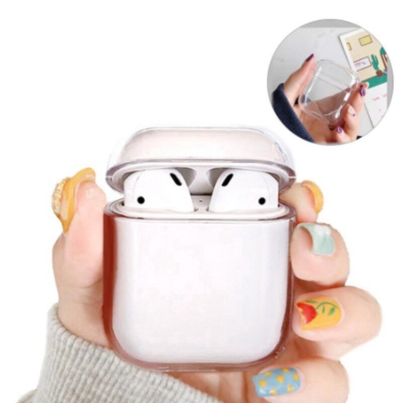Transparent Earphone Cover Hard PC Bluetooth Box Clear Protective Case for Iphone Apple AirPods