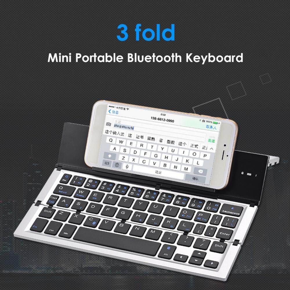 Bàn phím Bộ phím gấp tiện lợi bluetooth không dây tương thích cho điện thoại di động ipad máy tính bảng