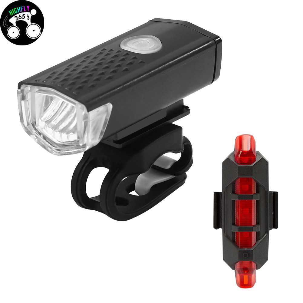 2pcs Waterproof XPE LED Bike Front Headlight Rear Taillight Bicycle Lights