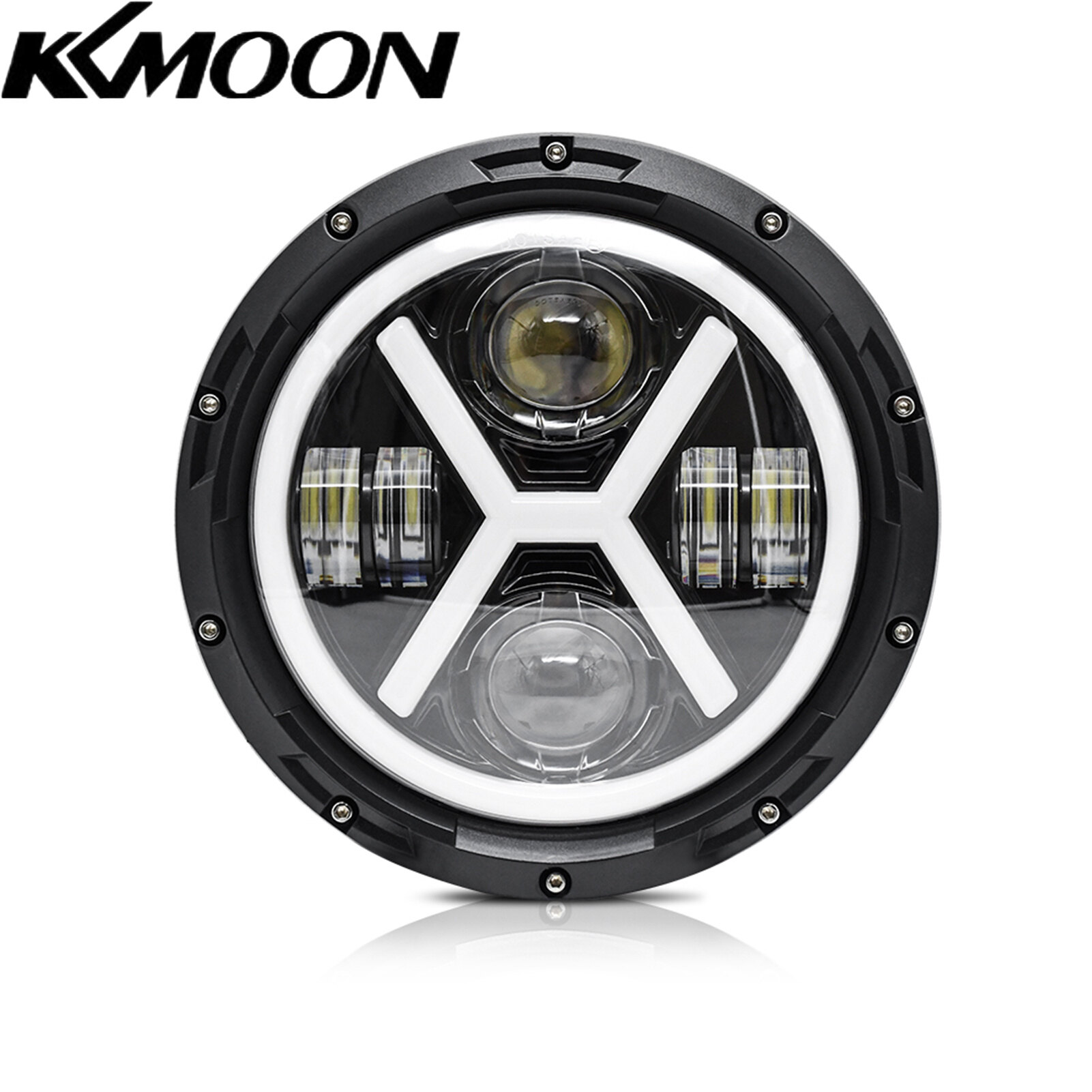 1pcs 7 inch car motorcycle led headlight 500w 6000k 30000lm ip67 waterproof drl/turn signal/low beam/high beam headlight