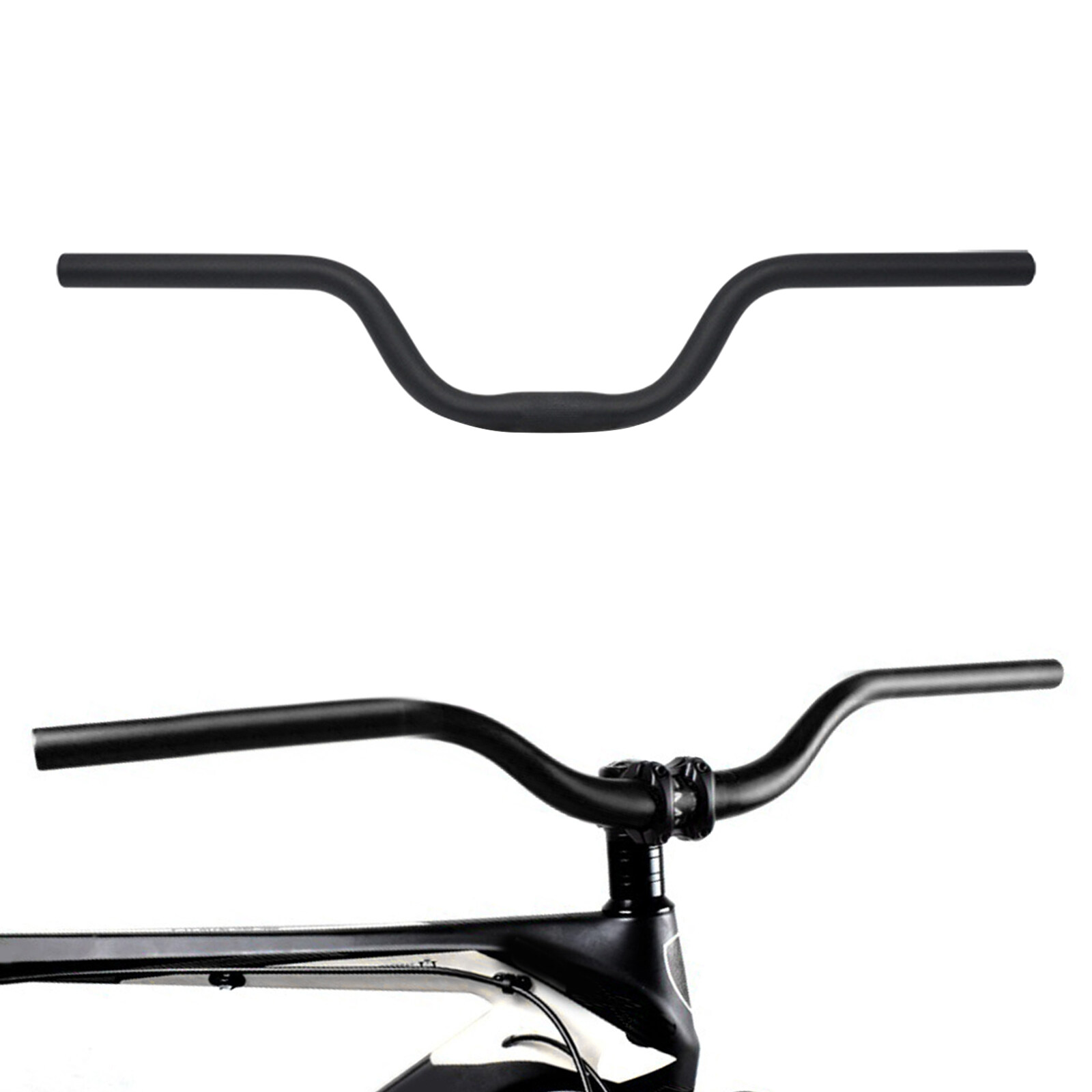 Lightweight Mountain Bike Handlebar MTB Down Hill DH Bicycle Extra Long Riser Bar 31.8mm 720mm High Rise Handle Bar 