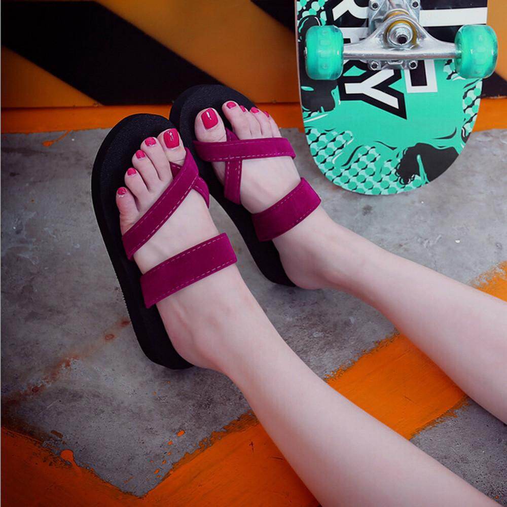【In Stock】 Womens Casual Sandals Lightweight Slipper s Summer Flip Flops  Slippers Flat Sandals Beach Open Toe Shoes