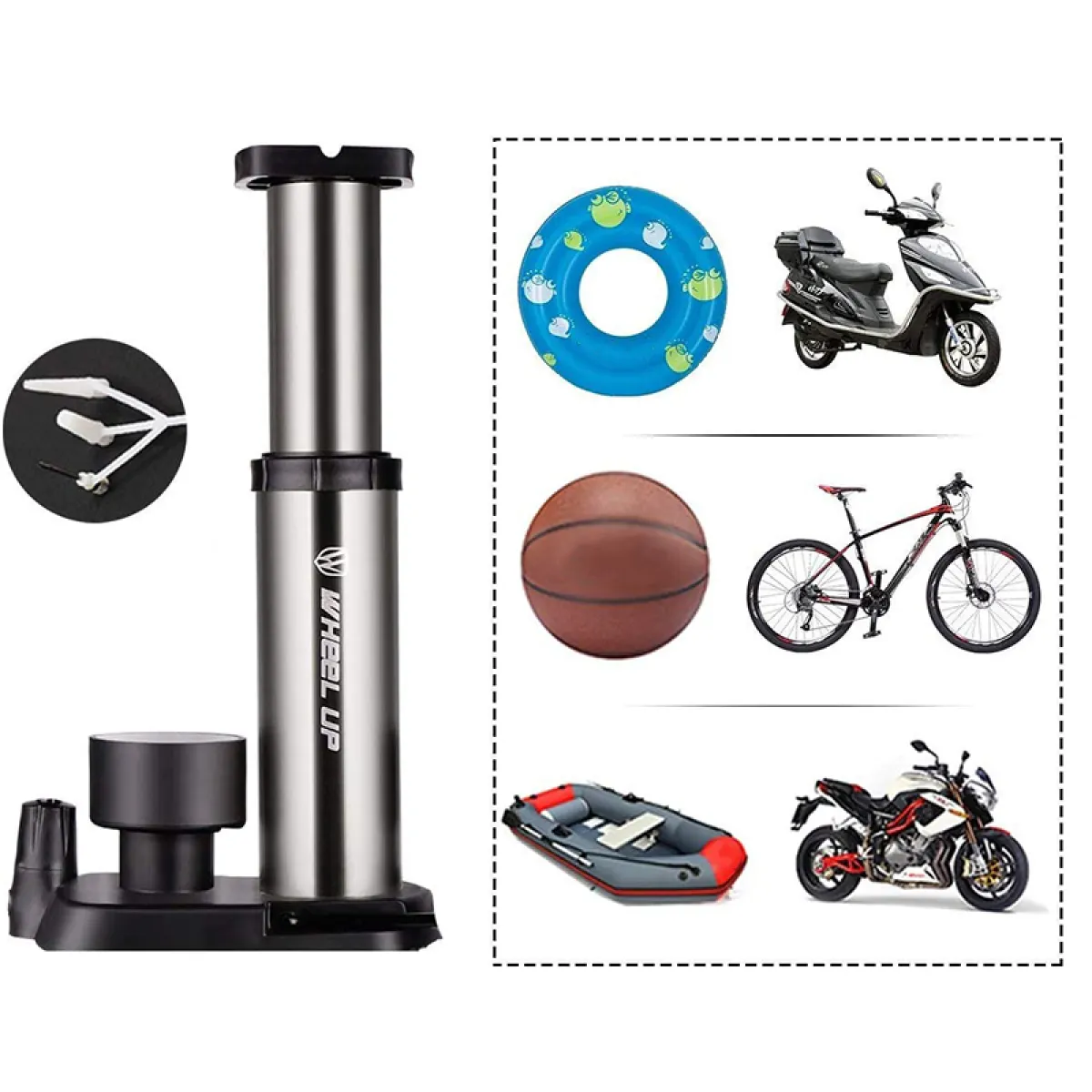 wheel up bike pump