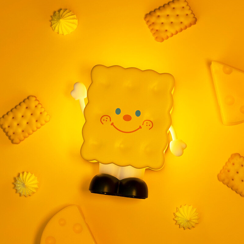 Biscuits night light ins-wind toast bread biscuit mood light bedroom bedside