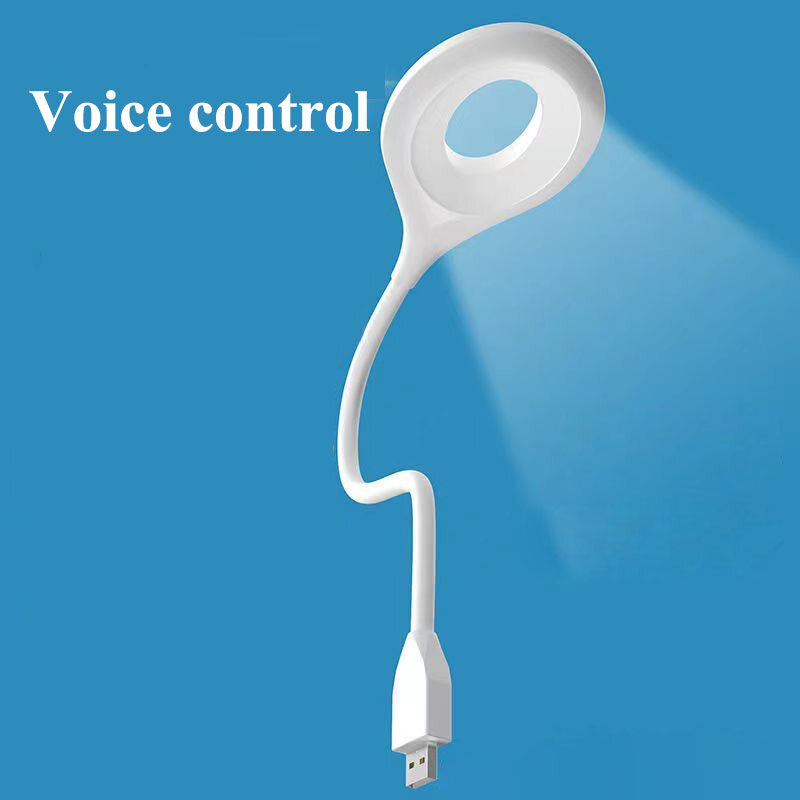 USB voice controlled small night light artificial intelligence control mini atmosphere LED bedside