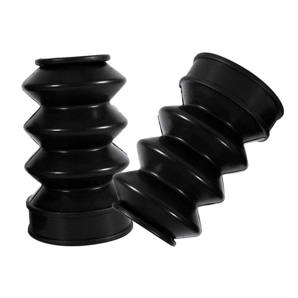 Hicaee black rubber fork dust cover front gaiters boots for harley xl883 xl1200