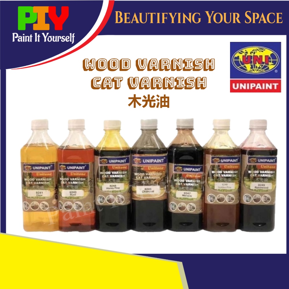 UNIPAINT Unitone Wood Paint Varnish Wood Shellac 400ml Lazada