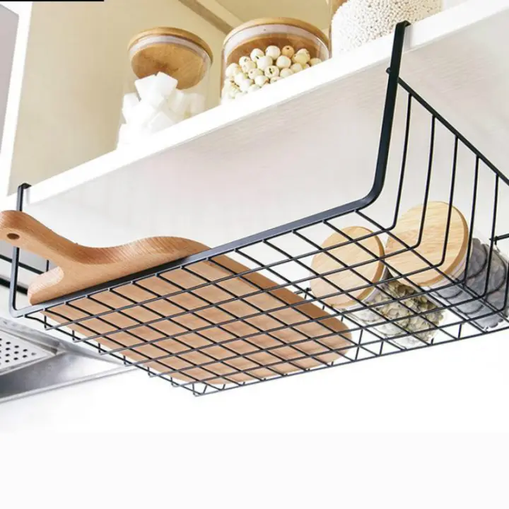 Hot Kitchen Storage Metal Basket Hanging Holder Tools Cupboard