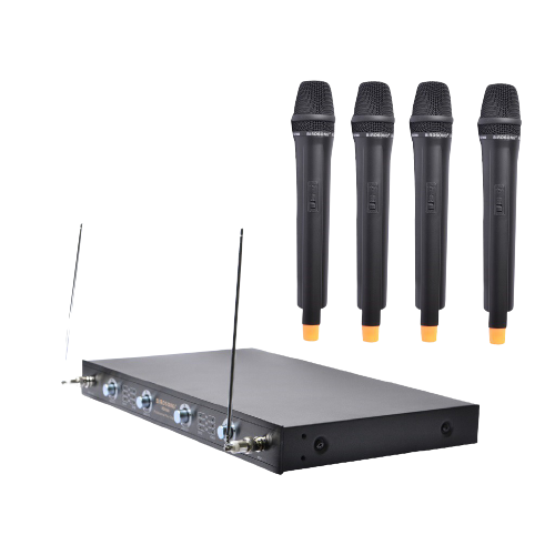 BIRDSONG BG5500 4 Channel VHF Wireless Microphone System With 4 Unit