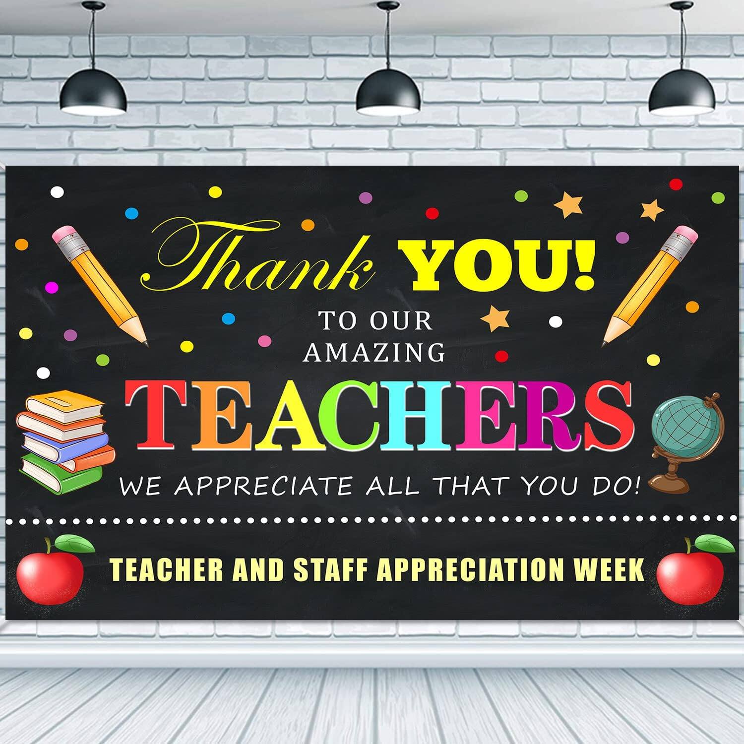 Thank You Teachers Photography Backdrop 7x5ft Staff Teacher ...