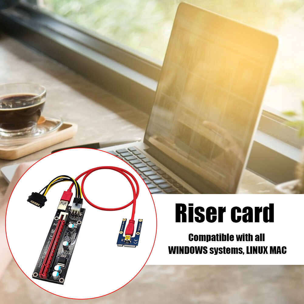 USB 3.0 Mini PCI-E Riser Professional Computer Equipment PCIE Riser Adapter Card Power Cable