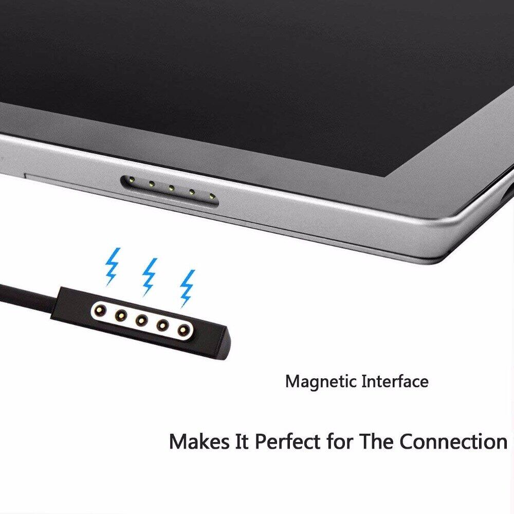 Dây Nguồn Surface Pro USB-C Cáp Sạc Surface Cáp Nguồn 12V Cho Microsoft Surface Pro 2 / Surface Pro 1 / Surface RT