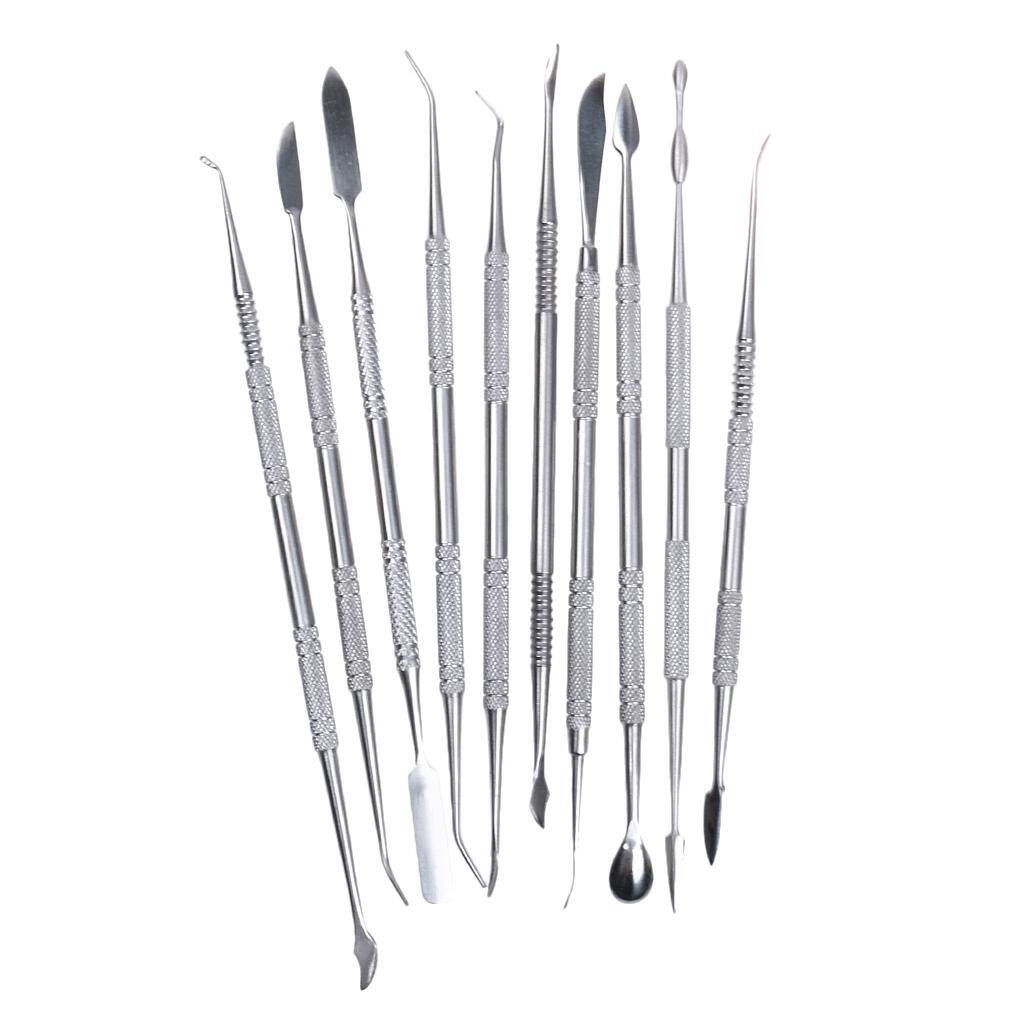 Dolity 10pack Wax Carver Sculpture Tools Set Clay Sculpting Curving