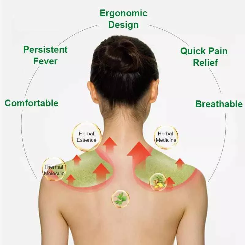 Ay Tsao Neck Patch Knee Patch Shoulder Patch Waist Patch Warm Moxibustion Patch 12Pcs/Box Specialized in treating joint pain