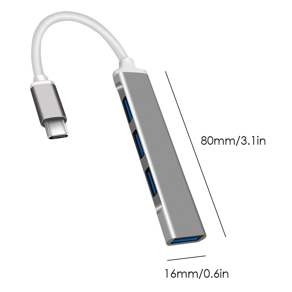 Professional USB C HUB 3.0 Type C 4 Port Multi Splitter Adapter USB 3.0 USB-C Hub Adapter