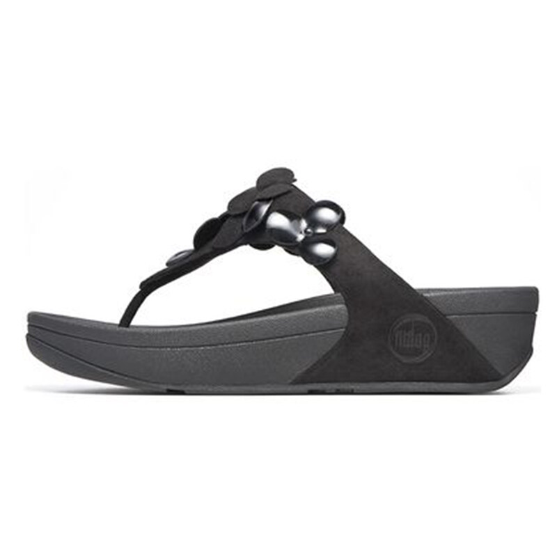 NGWEN Fitflops Dép Xỏ Ngón Bản Gốc Duy Nhất Hoa Lật Flip Flops Độ Dốc Thông Đế Dày Mùa Hè Thời Trang Nữ Với Giày Đi Biển Thủy Triều Pinch Dép ( Chính Hãng 100%)