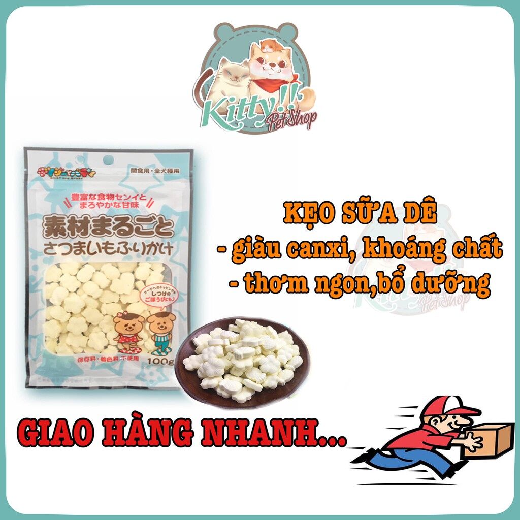 Kẹo sữa dê canxi dành cho chó mèo mọi lứa tuổi