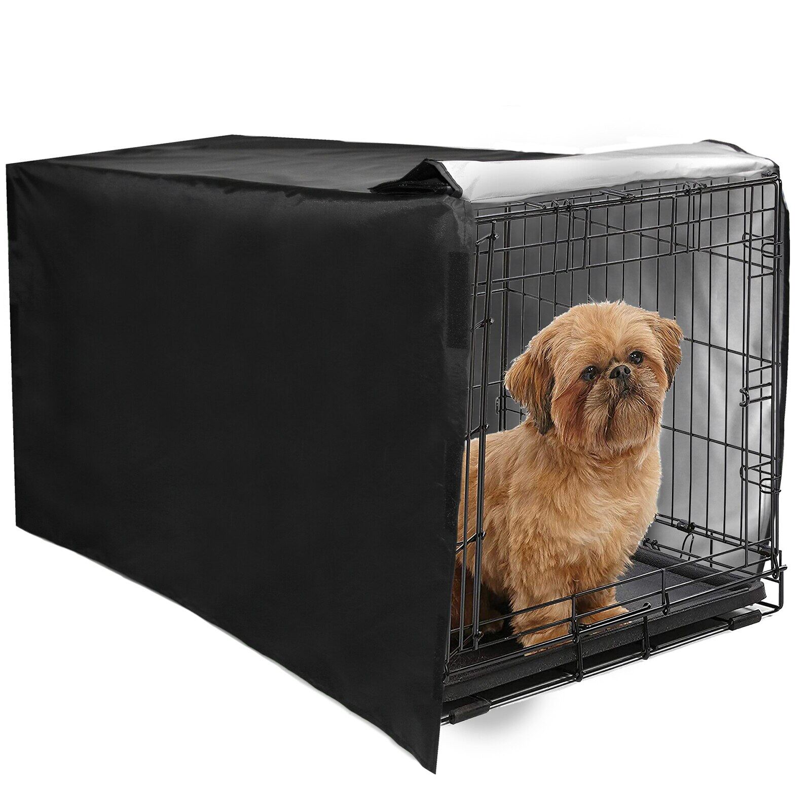 dog crate cover side opening