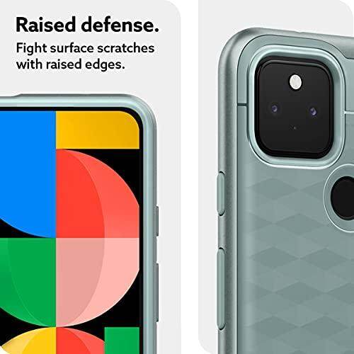 Caseology Ốp Lưng Google Pixel 5a 5G Ốp Lưng Nhựa PC TPU Họa Tiết 3D Bền Màu Xanh Lá Cây Thị Sai