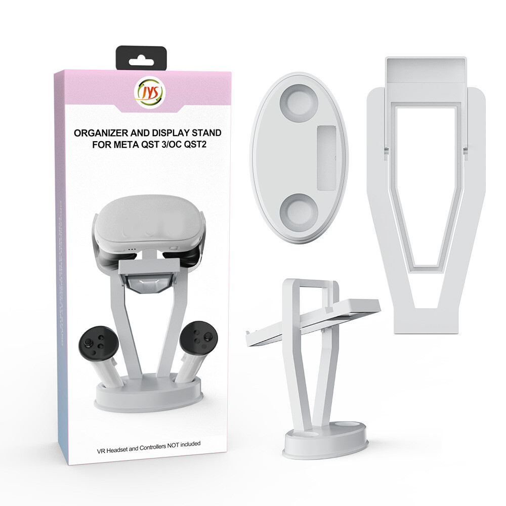 Stand Holder for Meta Quest 3 VR Headset & Controller Display Bracket VR Glasses Rack Holder Stable Release Button Organizer