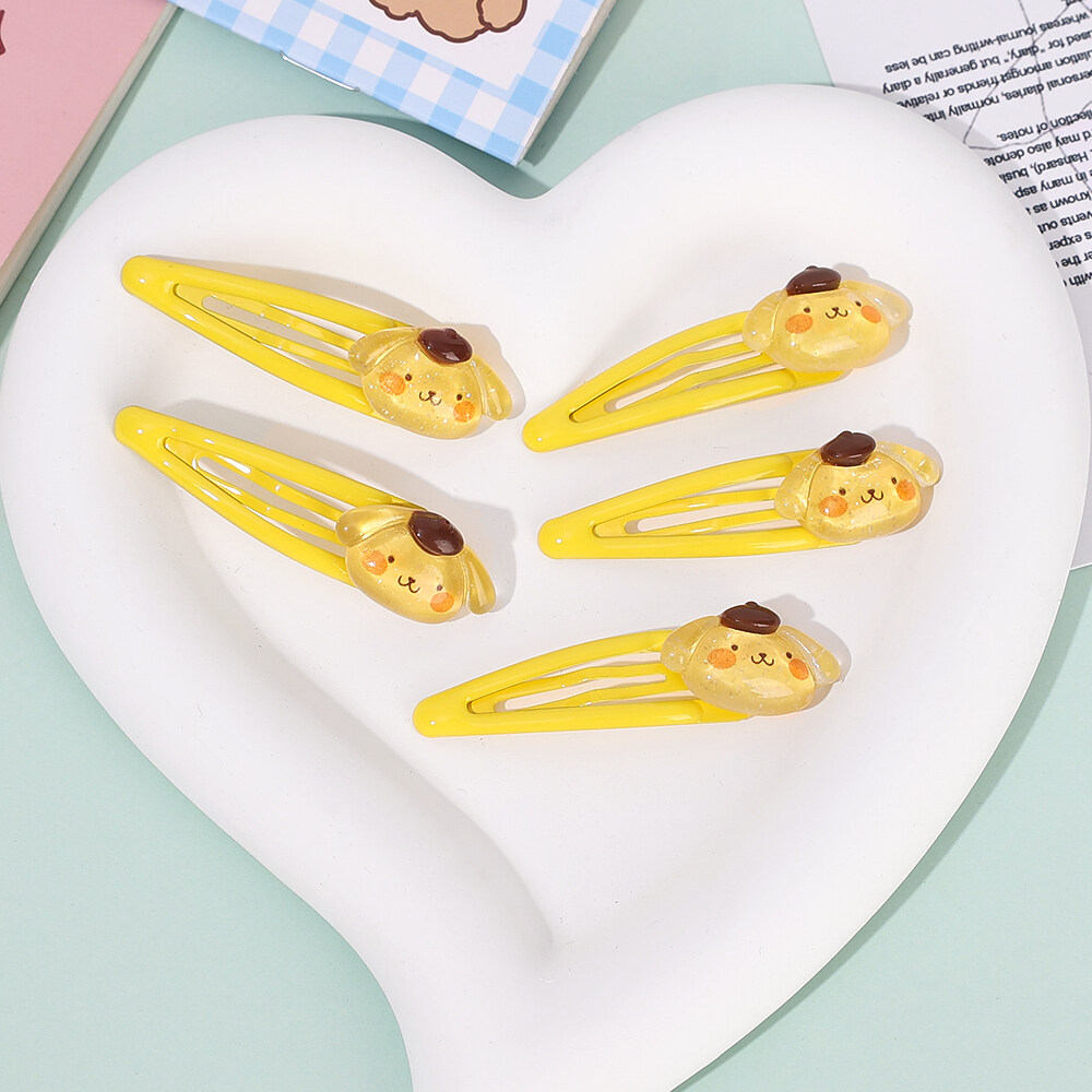 Trẻ Em Trong Suốt Sanrio Giai Điệu Kuromi Kẹp tóc càng cua Dễ Thương vịt hoạt hình Miệng BB Barrettes Cho Cô Gái
