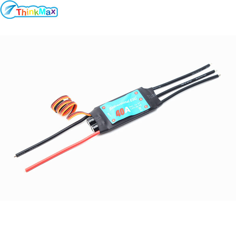thinkmax Bidirectional 20a/30a/40a/50a/60a Brushless Esc for Rc Car/boat/ Remote Control Ship Pneumatic Underwater Propelle