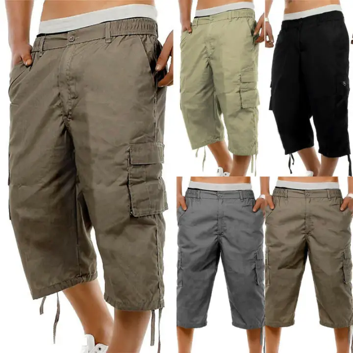 elasticated cargo pants
