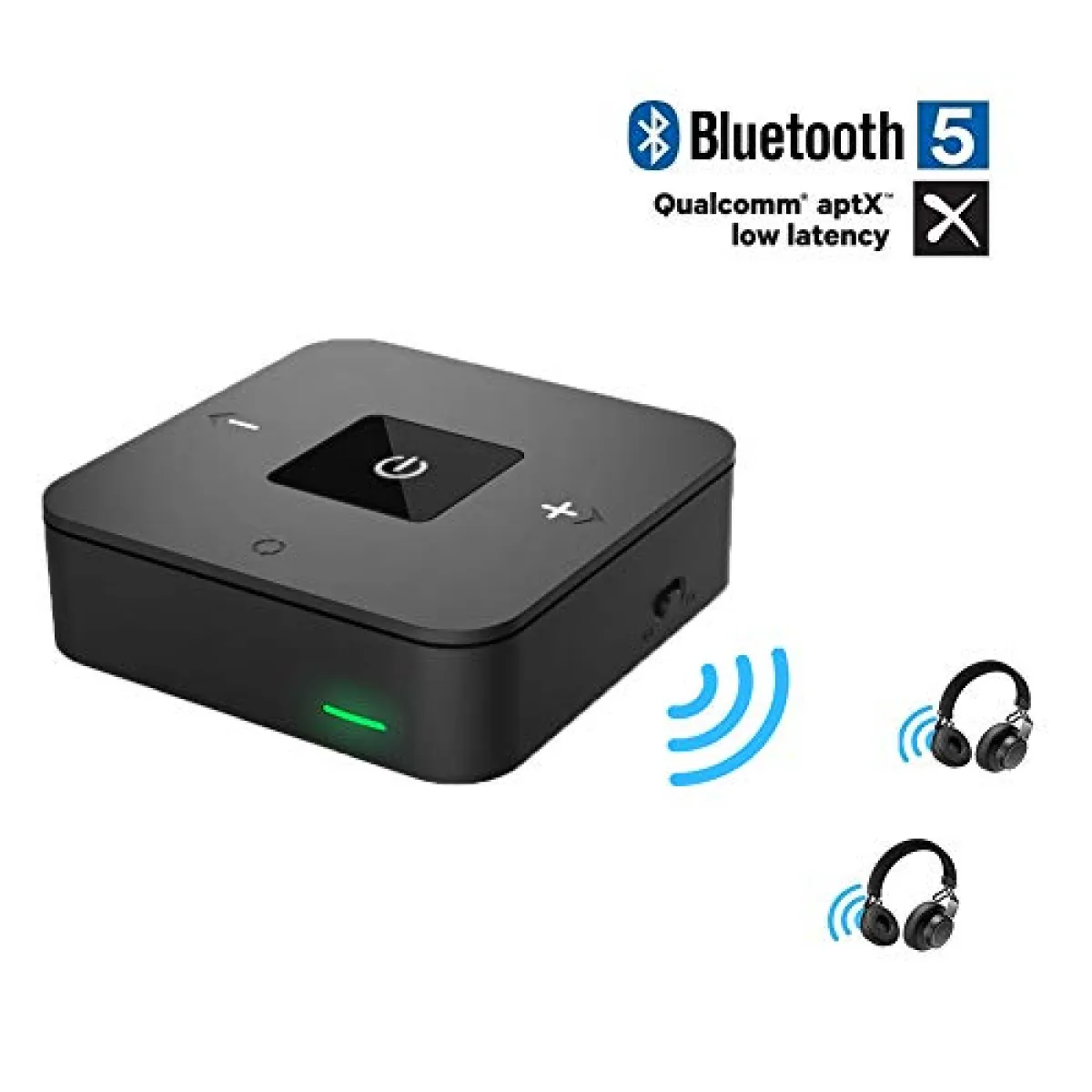 bluetooth transmitter for tv pc dual link wireless audio adapter for headphones