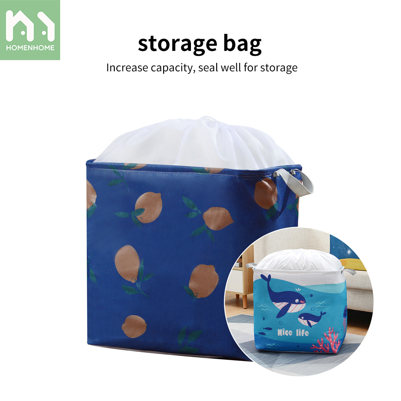 Homenhome Comforter Storage Bag Dustproof Clothes Organiser Cabinet Container