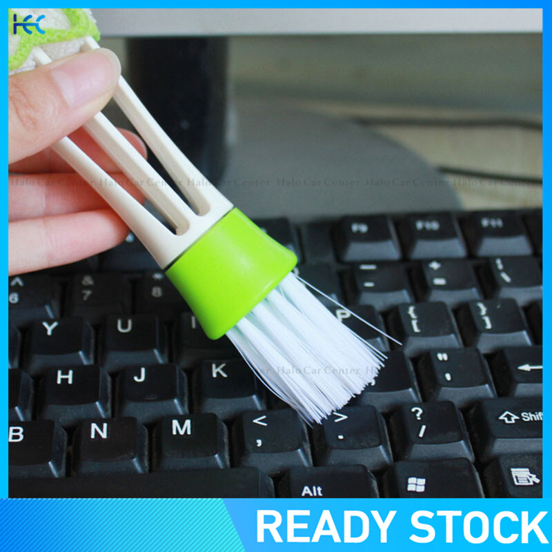 【Ready Stock】1pcs Double Slider Car Air-conditioner Outlet Cleaning Tool Multi-purpose Brush