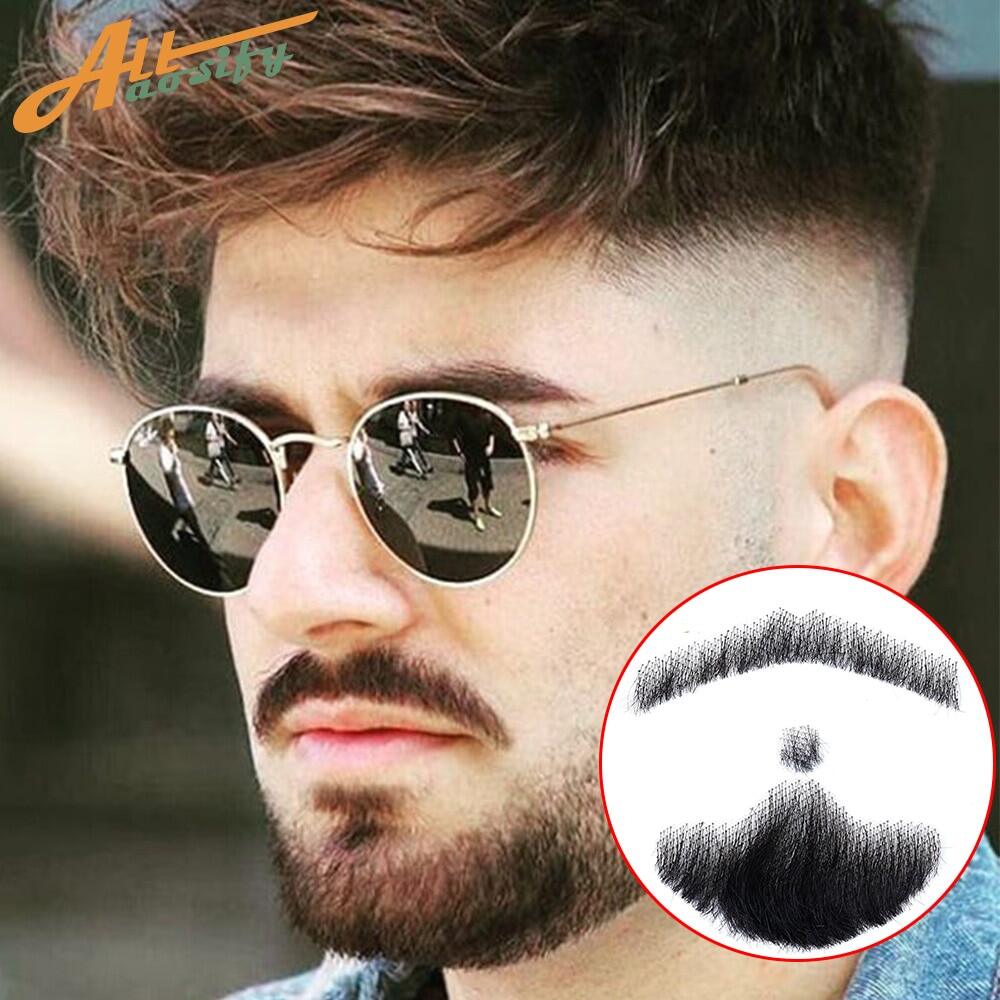 Allaosify Beard Props Invisible Men's Fake Beard ,realistic moustache