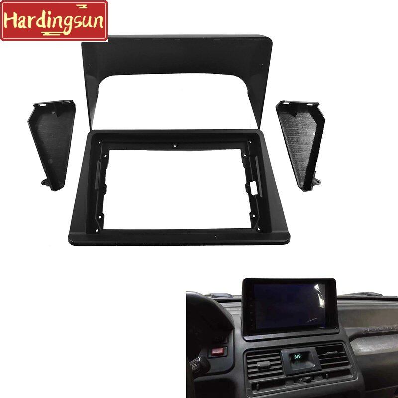 Hardingsun 2 Din 9 inch Car Radio Fascia for Mitsubishi Pajero Montero V31 Cheetah Kingbox Stereo Frame Plate Adapter Navigation Panel