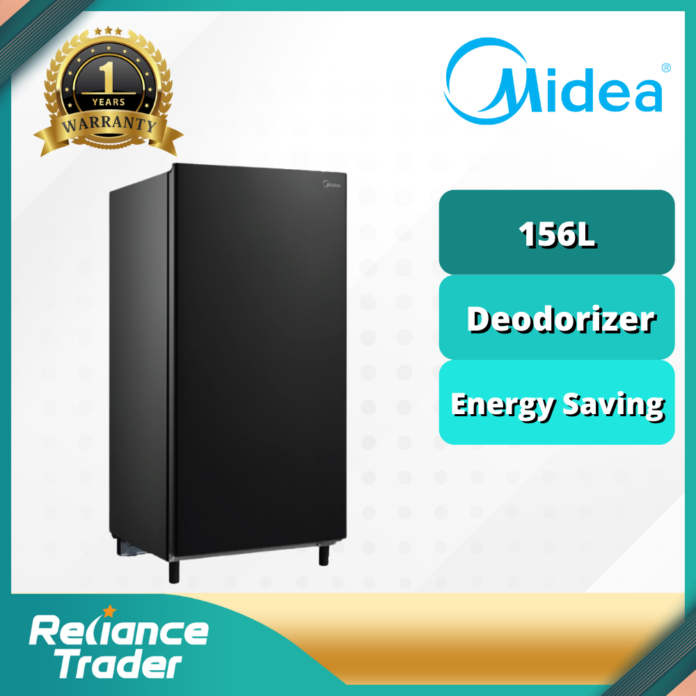 Midea 156l 1 Door Refrigerator Ms 196b Peti Sejuk Black Lazada