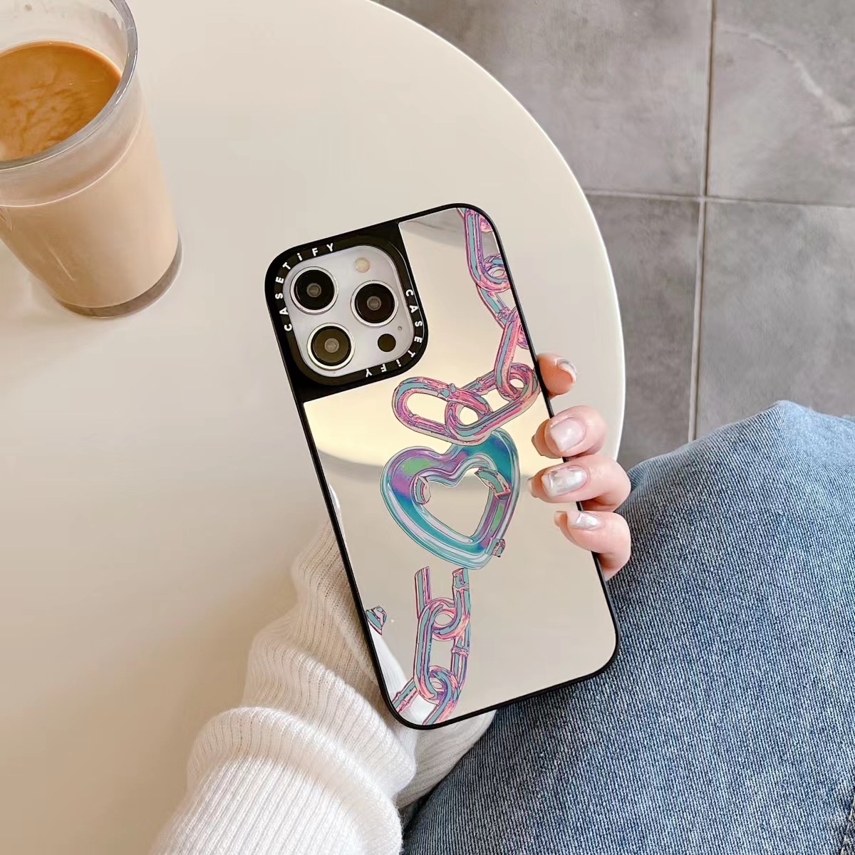 Casetify Ốp gương cho iPhone 15 Pro Max / iPhone 14 Pro Max / iPhone 13 Pro Max / iPhone 12 Pro Max / iPhone 11 vỏ điện thoại Vỏ bảo vệ