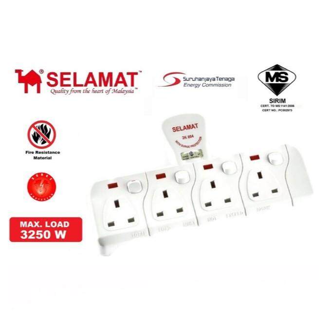 [100 ORIGINAL] SELAMAT HEAVY DUTY EXTENSION WIRE 4GANG (MADE IN