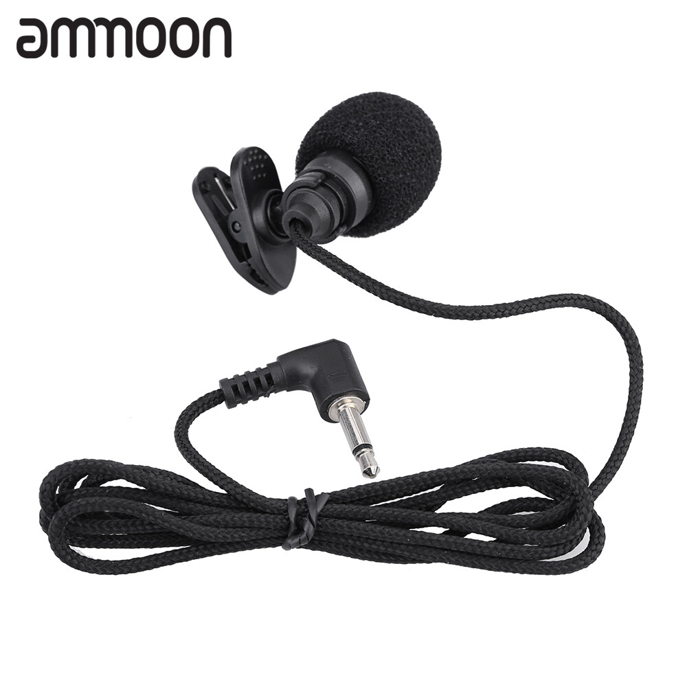 Mini Clip-on Lapel Lavalier Hands-free 3.5mm Jack Condenser Microphone Mic for Computer PC Laptop Loundspeaker