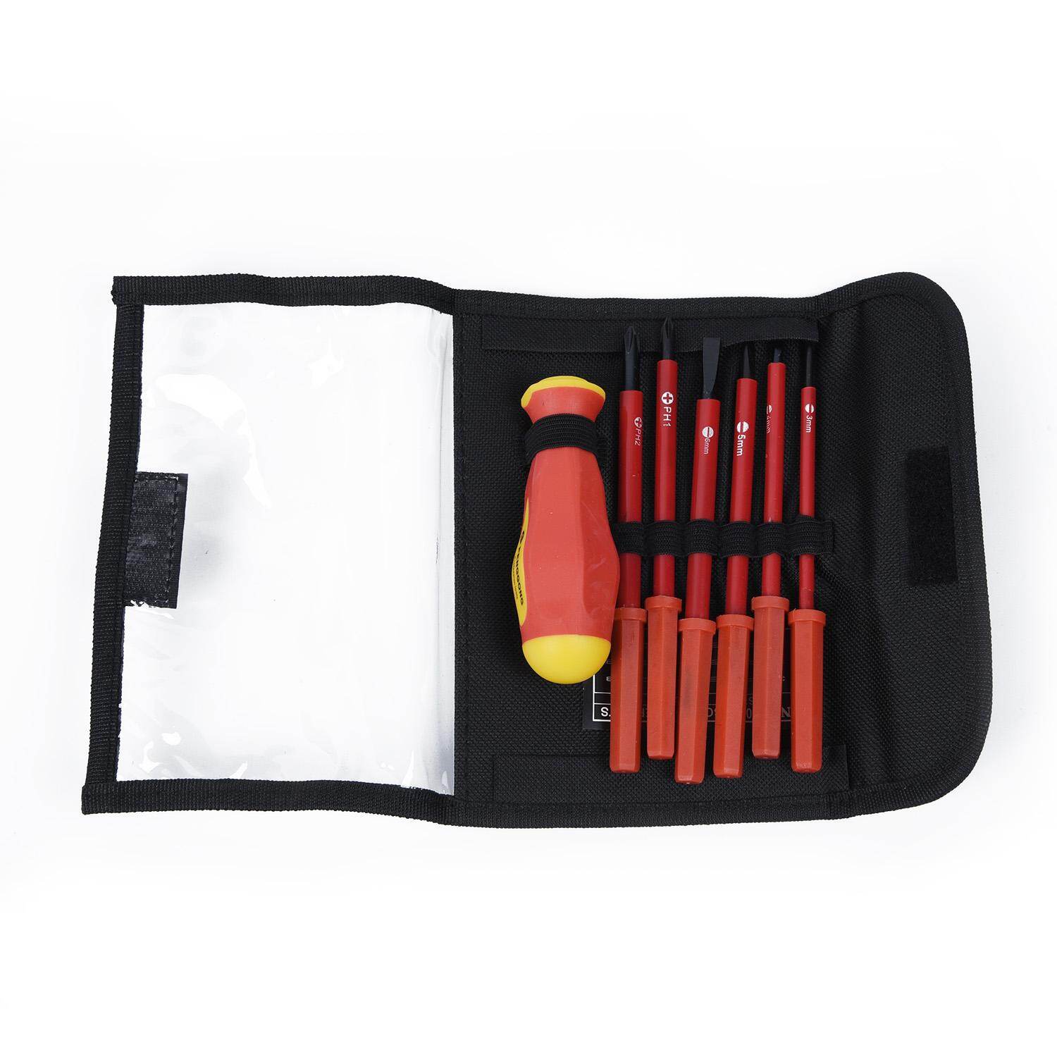 7x Insulated Screwdriver Set Electrician Dedicated Magnetic Precision Phillips Hand Tools