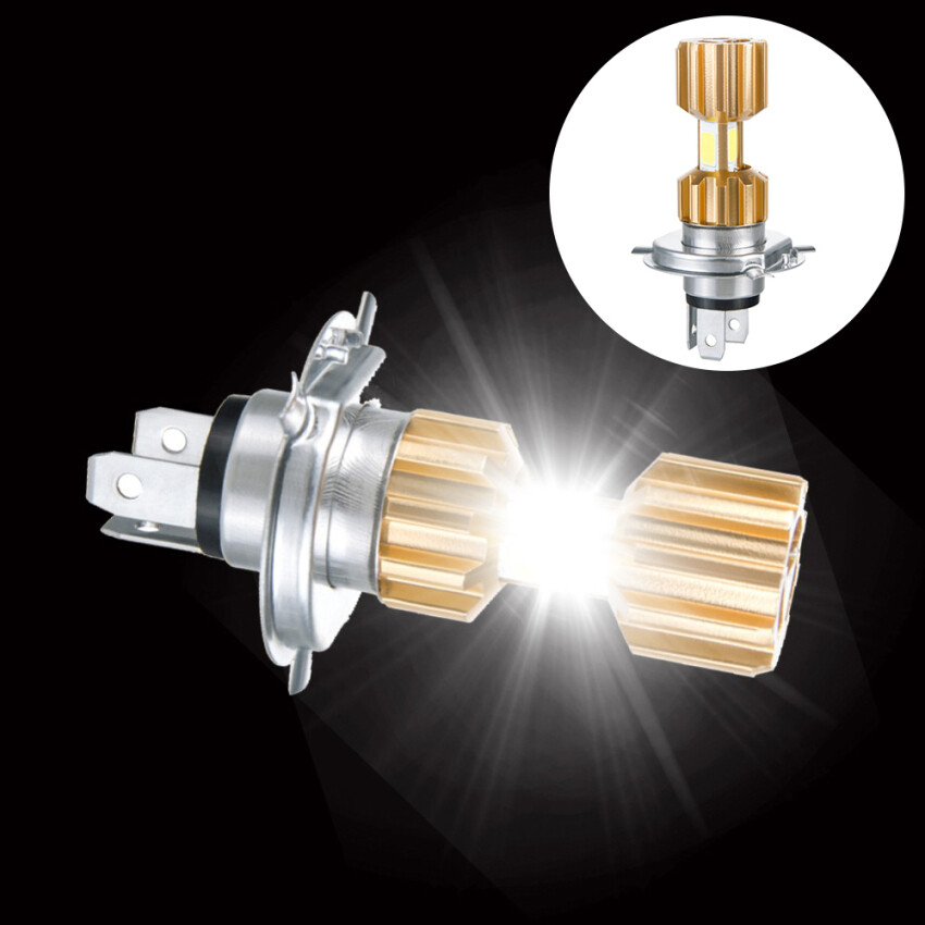 H4 LED Motorcycle Headlight 12V HS1 LED H4 LED Moto Bulbs 3400lm Super Bright White Motorbike Head Lamp Scooter Accessories Moto