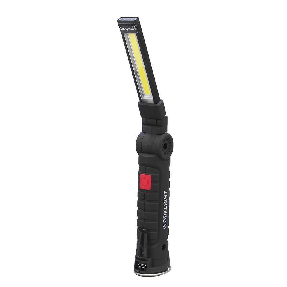 COB+LED Rechargeables Magnetic Torch Flexible Inspection Lamp Cordless Worklight