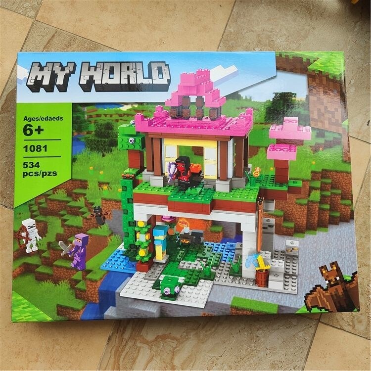 ♕ cg6603xex23 Guoku 63060 Building Blocks Minecraft 8 in 1 Minifigure Combination Scene Children's Educational Toys Boy Gift 5