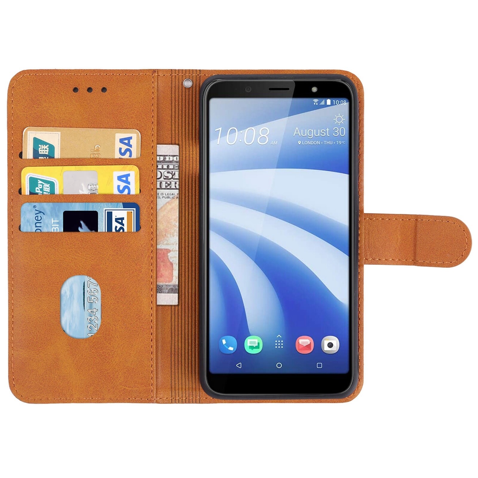 Bao Da Điện Thoại Cho HTC U12 Life (Đen)