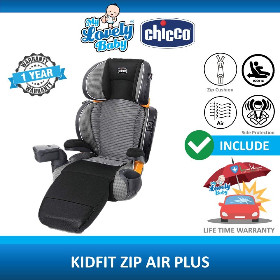 Chicco Kidfit Zip Air Plus Booster Seat - FREE Lifetime Warranty Crash Exchange Program - My Lovely Baby