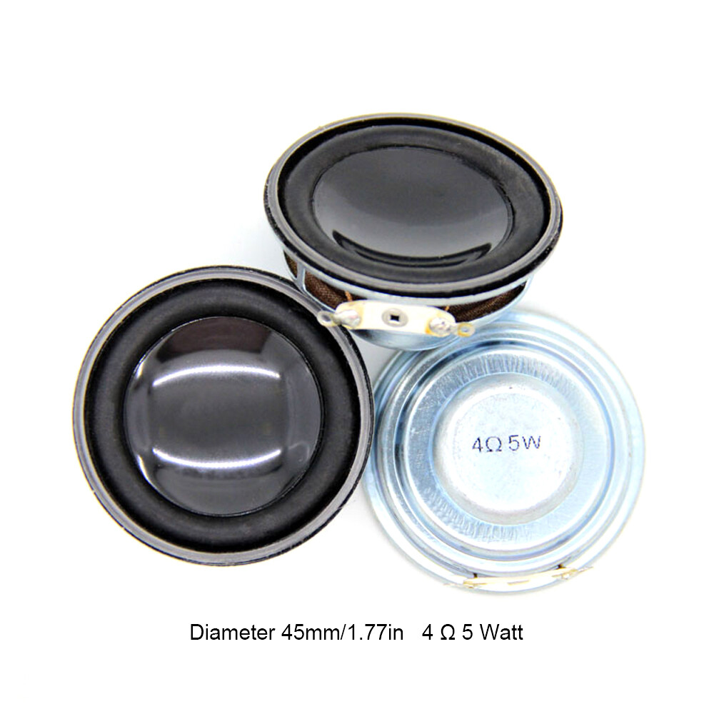 KKmol 1Pcs 45mm Audio Portable Speakers 4Ohm 5W Full Range Speaker DIY Stereo Home Theater Woofer Loudspeaker