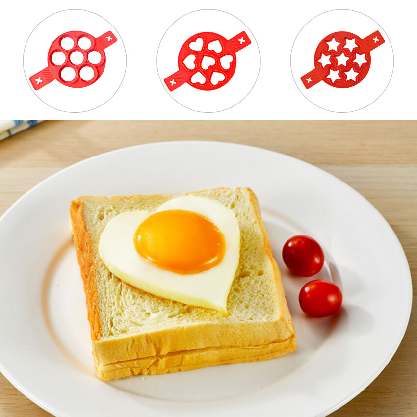 Pancake Molds Ring Fried Egg Mold Reusable Silicone Non Stick Pancake Maker Egg Ring Maker