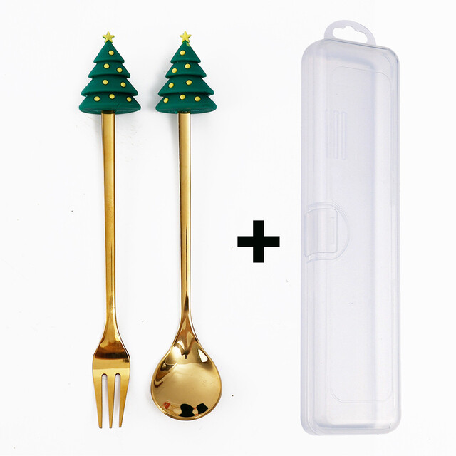 New Christmas Spoon Fork Christmas Decoration For Home Xmas Gifts Christmas Tableware Decor Kitchen Supplies New Year Gifts Buy Cheaply On - View #9
