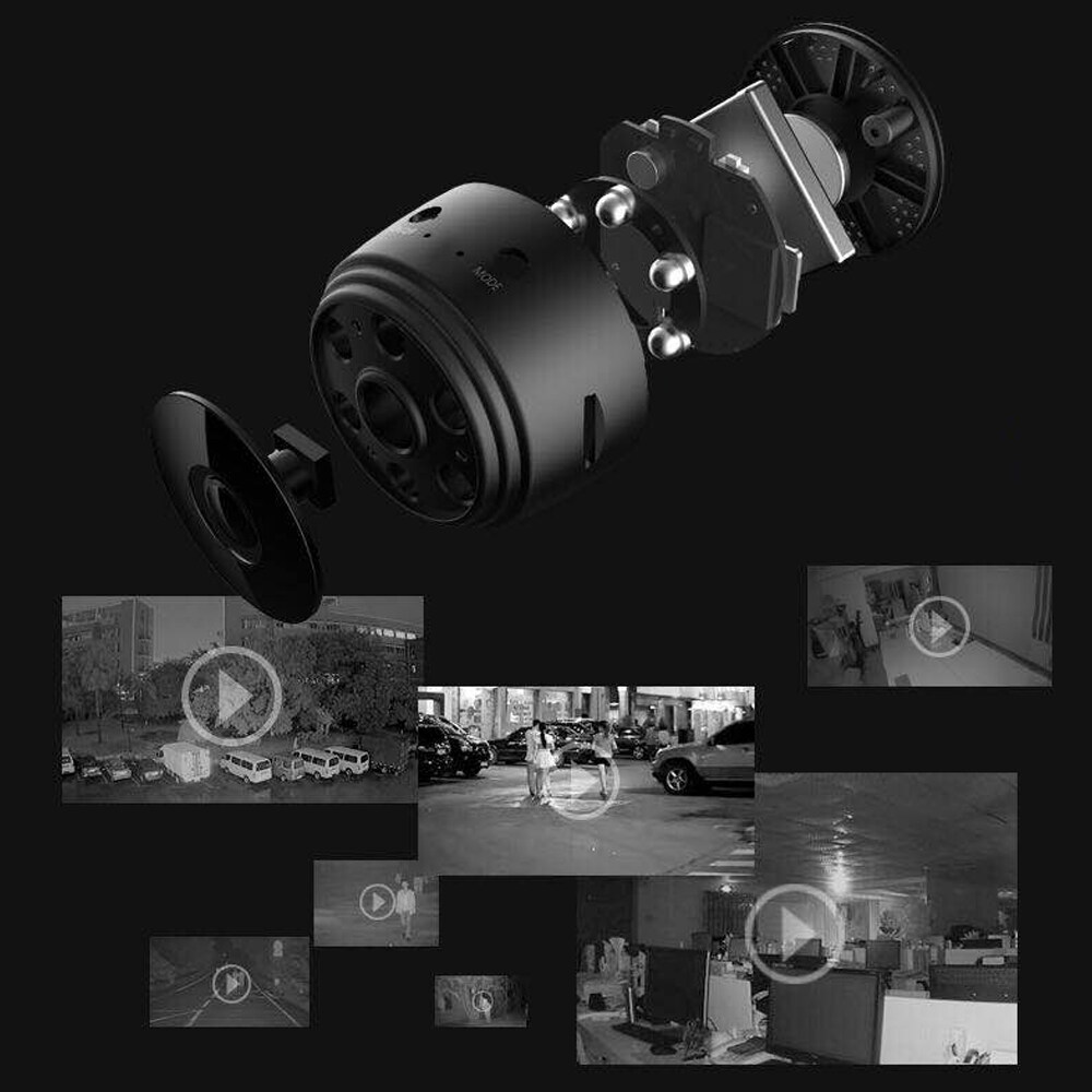 Camera Phát Hiện Chuyển Động WIFIS Mini Máy Ảnh Kim Loại Di Động Ngoài Trời, Camera Ghi Hình Vòng 1080P Tầm Nhìn Ban Đêm Trọng Lượng Nhẹ Có Giá Đỡ