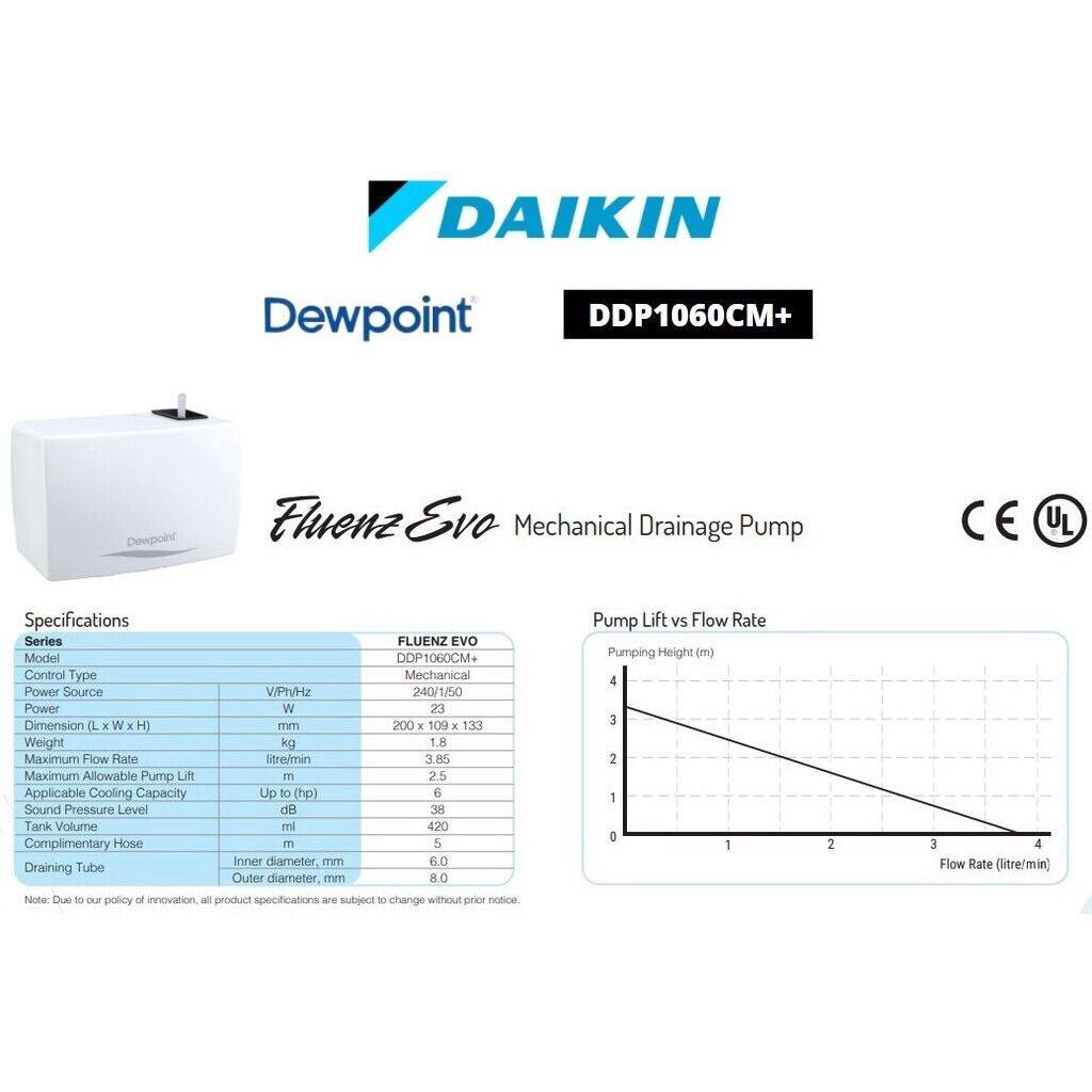 Daikin Dewpoint Airconditioner Drainage Pump (WITHOUT INSTALLATION
