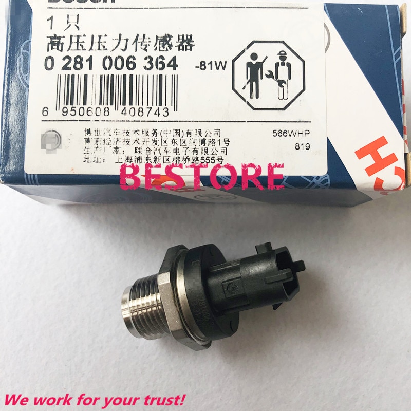 Original and new common rail pressure sensor 0281006364,0281002937,55195078 , 9s519 g756 ab ,9s519-g756-ab,9s519g756ab ,581708