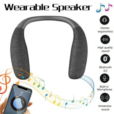 Neck Bluetooth Speaker High Quality Wearable Speaker Neck Hanging Portable Bluetooth Running Outdoor Sports Speaker