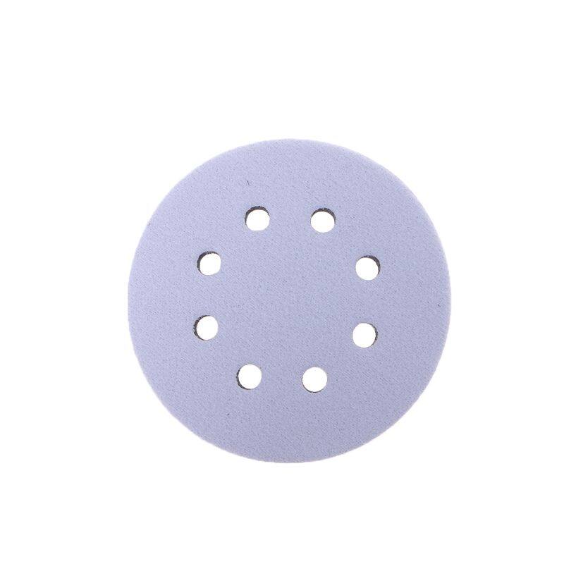 Miếng Đệm Xốp Mềm 8 Lỗ 5 Inch Cho Miếng Chà Nhám Đĩa Chà Nhám Móc & Vòng, Phụ Kiện Dụng Cụ Điện Đánh Bóng Bề Mặt Không Đồng Đều